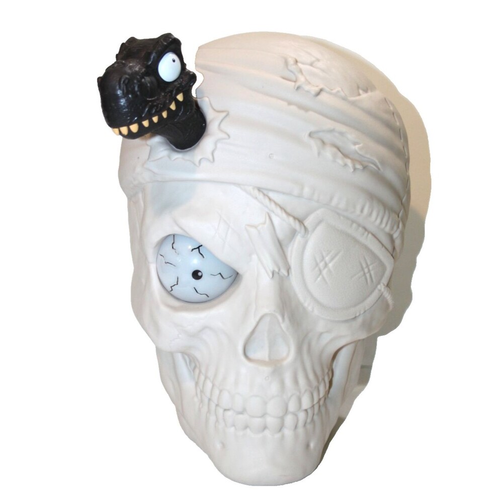 Zuru Smashers Dino Island Light Faint Sound Empty Skull Container Halloween Deco